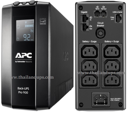 [BR900MI] UPS “APC” Back UPS Pro BR 900VA/540Watt, 6 Outlets, AVR, LCD Interface. Output Power Capacity, 540 Watts / 900VA. Nominal Output Voltage, 230V.
