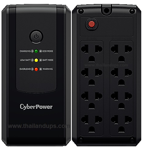 Cyberpowe ut800eg - 8 sockets แบบ universal เป็น line interactive และรับประกัน 2 ปี onsite service