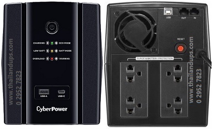 Cyberpowe ut2200eg ( 2200va 1320 watts  ) - 4 sockets แบบ universal เป็น line interactive และรับประกัน 2 ปี onsite service