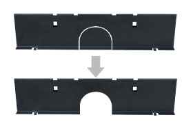 Cable Through with Through hole Model: SR9002