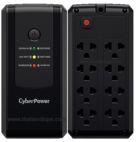 Cyberpowe ut800eg - 8 sockets แบบ universal เป็น line interactive และรับประกัน 2 ปี onsite service