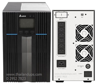 delta N-2000va  เครื่องสำรองไฟ รุ่นนี้ เป็น แบบ true online กำลังไฟ จะอยู่ที่ 2000va 1800watts และมีปลั๊กเสียบด้านหลังทั้งหมด 8 ช่องเสียบ