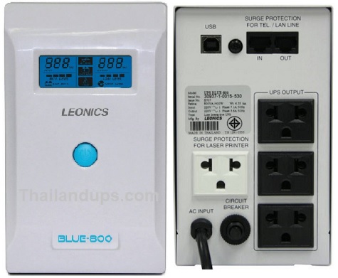 Leonics blue-800 ( 800va400watts ) line interactive ups